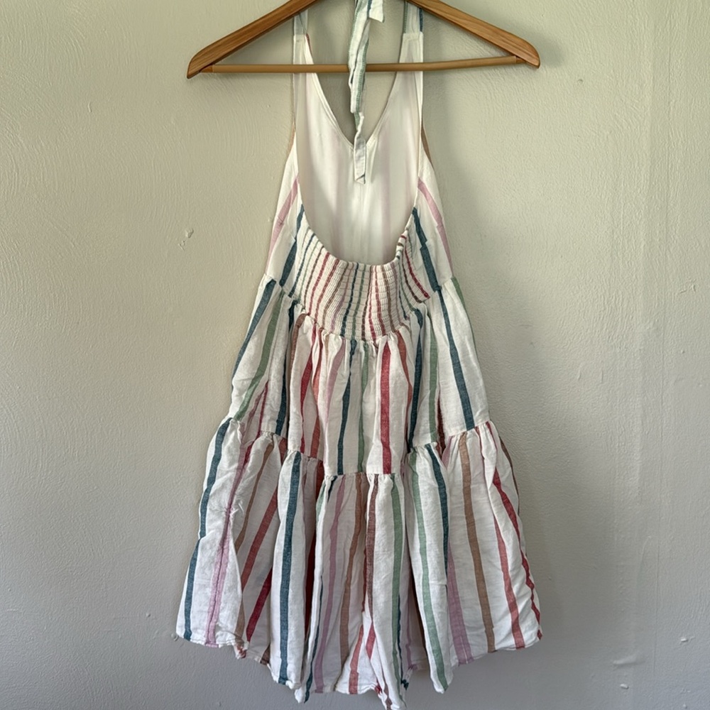 American Eagle lined Striped Halter Dress XS - Picture 4 of 6